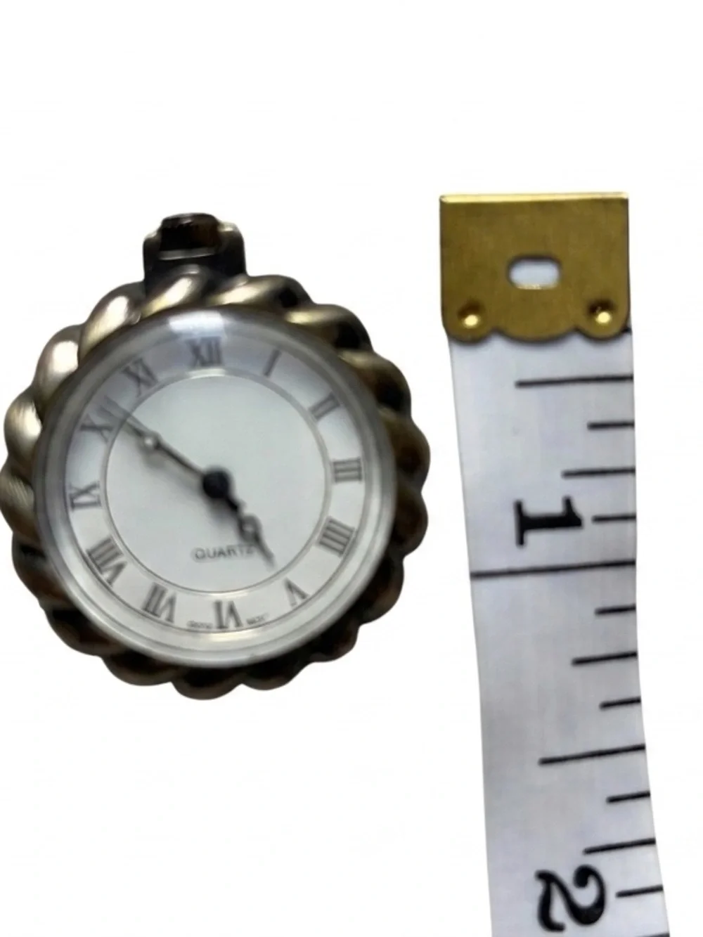 Vintage Style Miniature Brass Pocket Watch / Pendant Timepiece